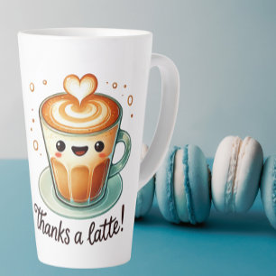 Bedankt een Latte Pun Mok