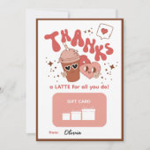 Bedankt een latte voor alles wat je doet! Cadeauho (Voorkant)