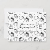 Bedankt een latte voor uw doorverwijzing naar zake (Voorkant)