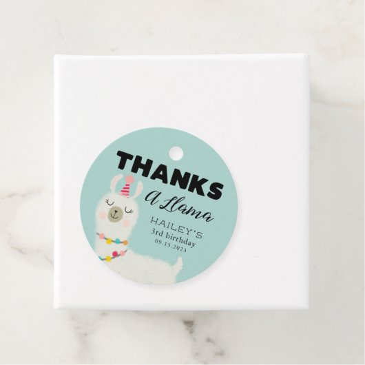 Bedankt Een Llama Verjaardagsfeestje Bedankjes Labels (In situ)
