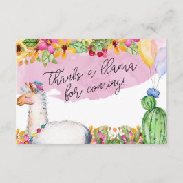 Bedankt een Llama voor de komst! Kaart