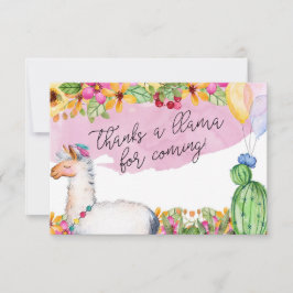 Bedankt een Llama voor de komst! Kaart