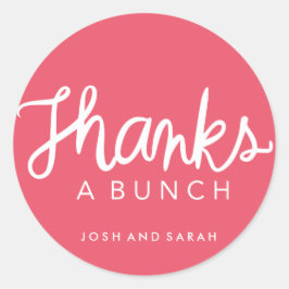 Bedankt een loten sticker