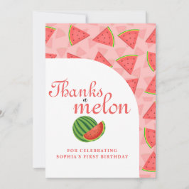 Bedankt Een Meloen 1e Verjaardag Watermeloen