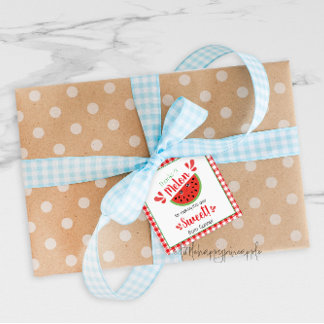 Bedankt een Meloen Gift Labels