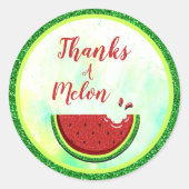 Bedankt een meloen sticker (Voorkant)