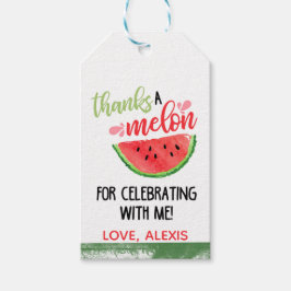 Bedankt een meloen voor het vieren van Favor Tag - Cadeaulabel