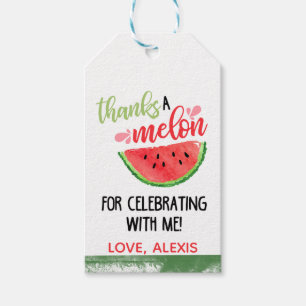 Bedankt een meloen voor het vieren van Favor Tag - Cadeaulabel