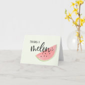 Bedankt een meloen watermeloen dank je creditcard kaart (Gele Bloem)