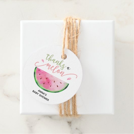 Bedankt een meloen Watermeloen Dank u Bedankjes Labels (In situ)
