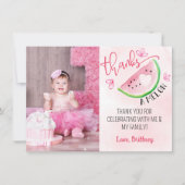 Bedankt een meloen watermeloen foto dank u kaart (Voorkant)