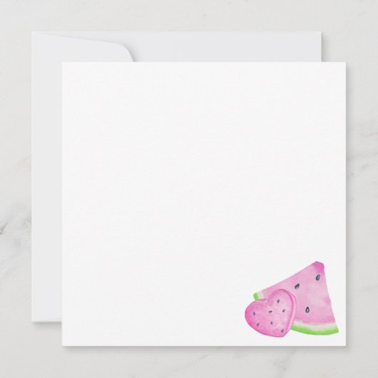 Bedankt Een Meloen Watermeloen Verjaardag Bedankt  (Achterkant)