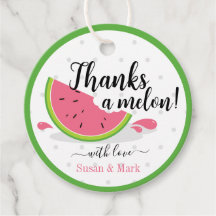 Bedankt een Melon Watermeloen Dank je Label