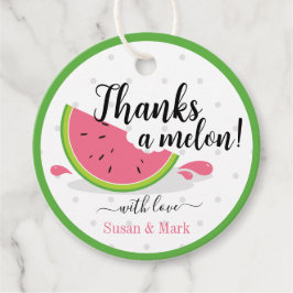 Bedankt een Melon Watermeloen Dank je Label