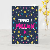 Bedankt een miljoen Kaart Sterrenwaardering Groet (Gele Bloem)