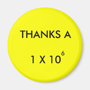 BEDANKT EEN MILJOEN - magneet