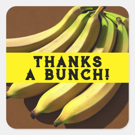 Bedankt een stel vierkante sticker (Voorkant)