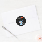 bedankt een Thanksgiving van de olifant Ronde Sticker (Envelop)