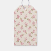 Bedankt Eenvoudige Wildflower Roze Botanisch Cadeaulabel (Achterkant)