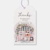 Bedankt Eiffel Paris Parijse Baby shower Cadeaulabel (Voorkant)