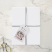 Bedankt Eiffel Paris Parijse Baby shower Cadeaulabel (Met Touw)