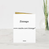 Bedankt Elegant Gold Black (Achterkant)