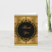 Bedankt Elegant Gold Black (Voorkant)