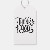 Bedankt Elegant Monogram Minimal Script Wedding Cadeaulabel (Achterkant)