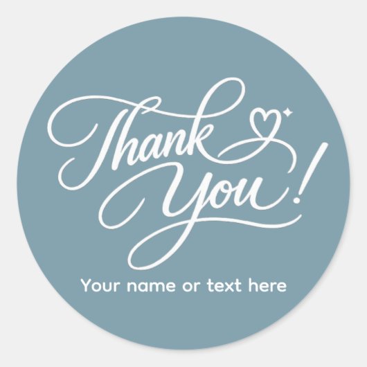 Bedankt elegante sticker (Voorkant)
