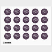 Bedankt elegante sticker (Vel)