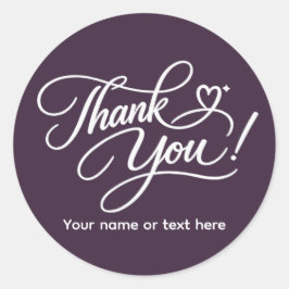 Bedankt elegante sticker