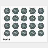 Bedankt elegante sticker (Vel)