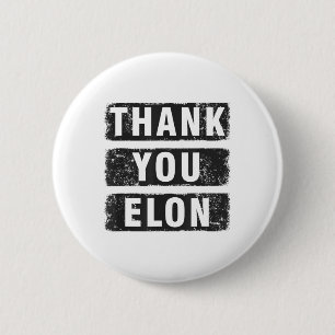 Bedankt Elon Ronde Button 5,7 Cm