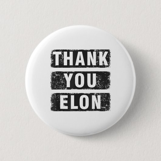 Bedankt Elon Ronde Button 5,7 Cm (Voorkant)