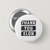 Bedankt Elon Ronde Button 5,7 Cm (Voorkant /achterkant)