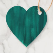 Bedankt emerald green abstracte bruiloft bedankjes labels (Achterkant)