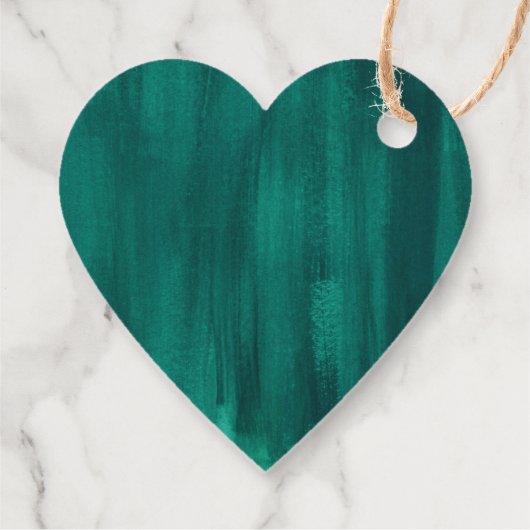 Bedankt emerald green abstracte bruiloft bedankjes labels (Achterkant)