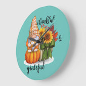 Bedankt en dankbaar acrylmuurklok grote klok (Hoek)