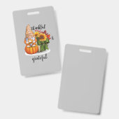 Bedankt en dankbaar badge (Voor- en achterkant)