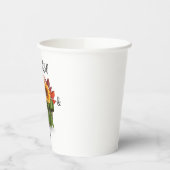 Bedankt en dankbaar papiertje papieren bekers (Links)