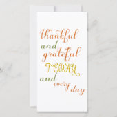 Bedankt en Grateful kaart (Voorkant)