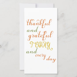 Bedankt en Grateful kaart