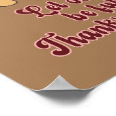 Bedankt en het geven van Herfst Esthetiek Poster (Hoek)