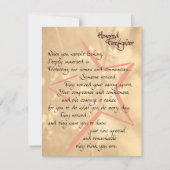 Bedankt en Kaart voor waardering van de eersterang (Voorkant)