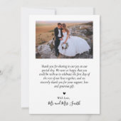 Bedankt en liefdesscript foto's Collage Wedding (Achterkant)