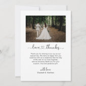 Bedankt en liefdesscript foto's Collage Wedding (Achterkant)