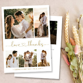 Bedankt en liefdesscript foto's Collage Wedding