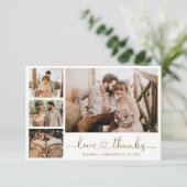 Bedankt en liefhebbers Hart Script Weduwfoto Colla (Staand voorkant)