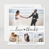 Bedankt en liefhebbers Manuscript 4 Foto Collage W (Voorkant / Achterkant)