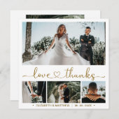 Bedankt en liefhebbers Manuscript 4 Foto Collage W (Voorkant / Achterkant)